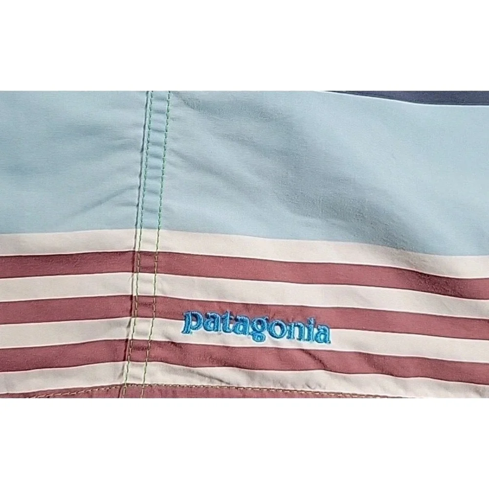 Patagonia Striped Board‎ Shorts Swim Trunks with Pocket Colorful Mens Size 32